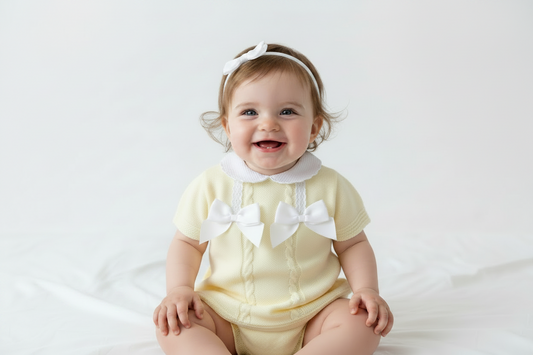 Baby girls double bow set