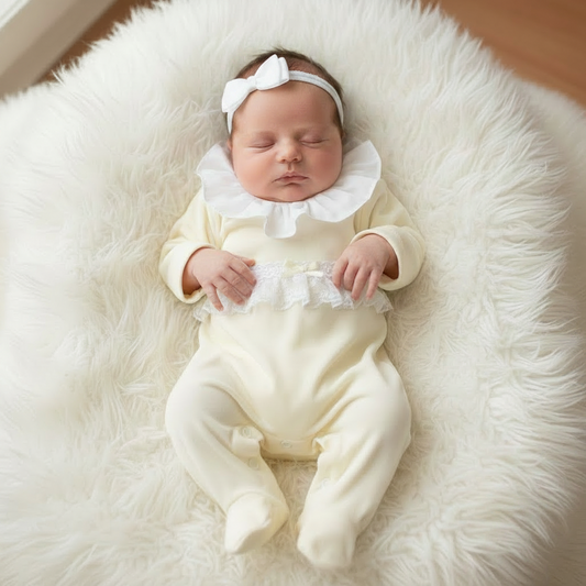 Baby girls lace all in one