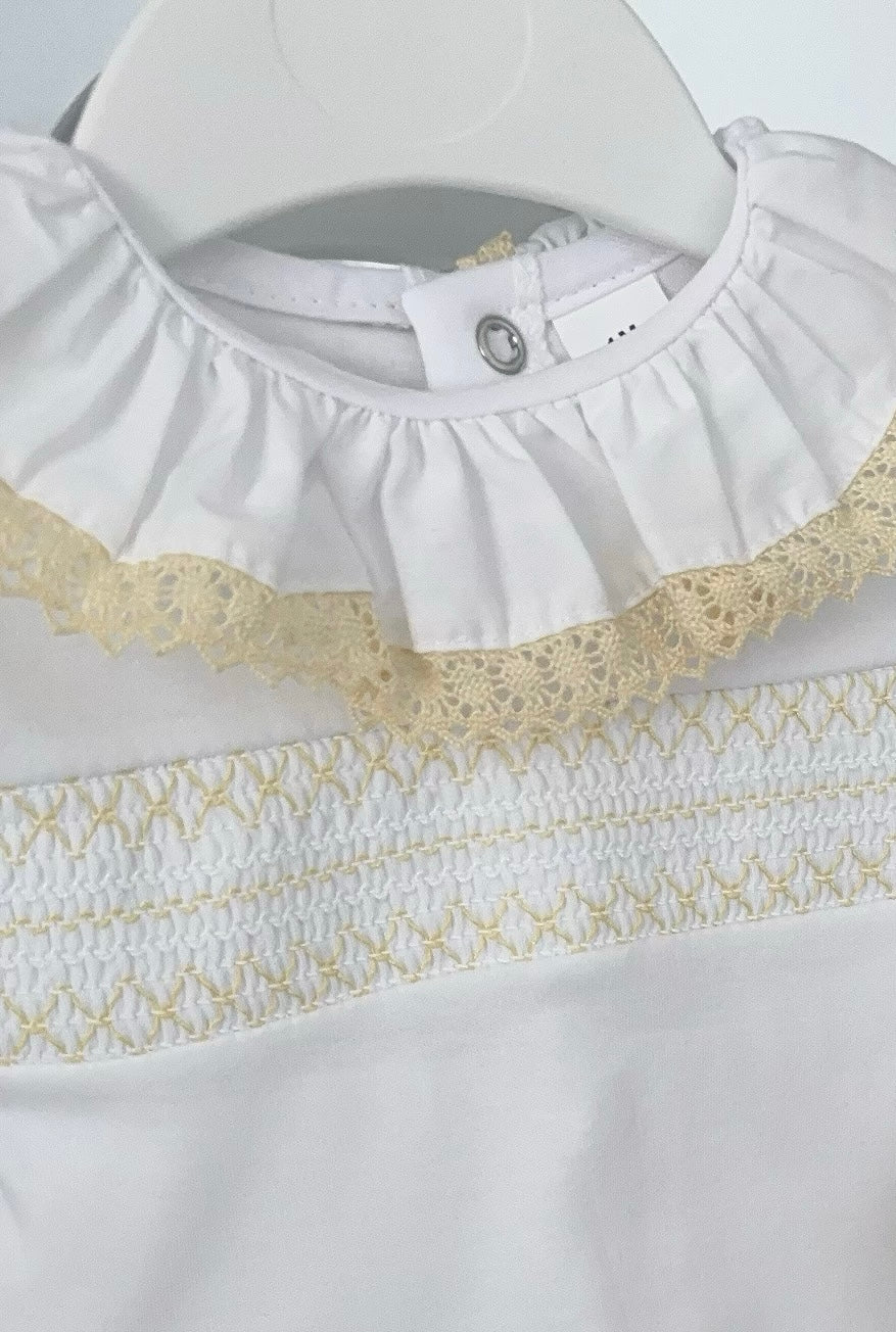 Baby girls smocked cotton set