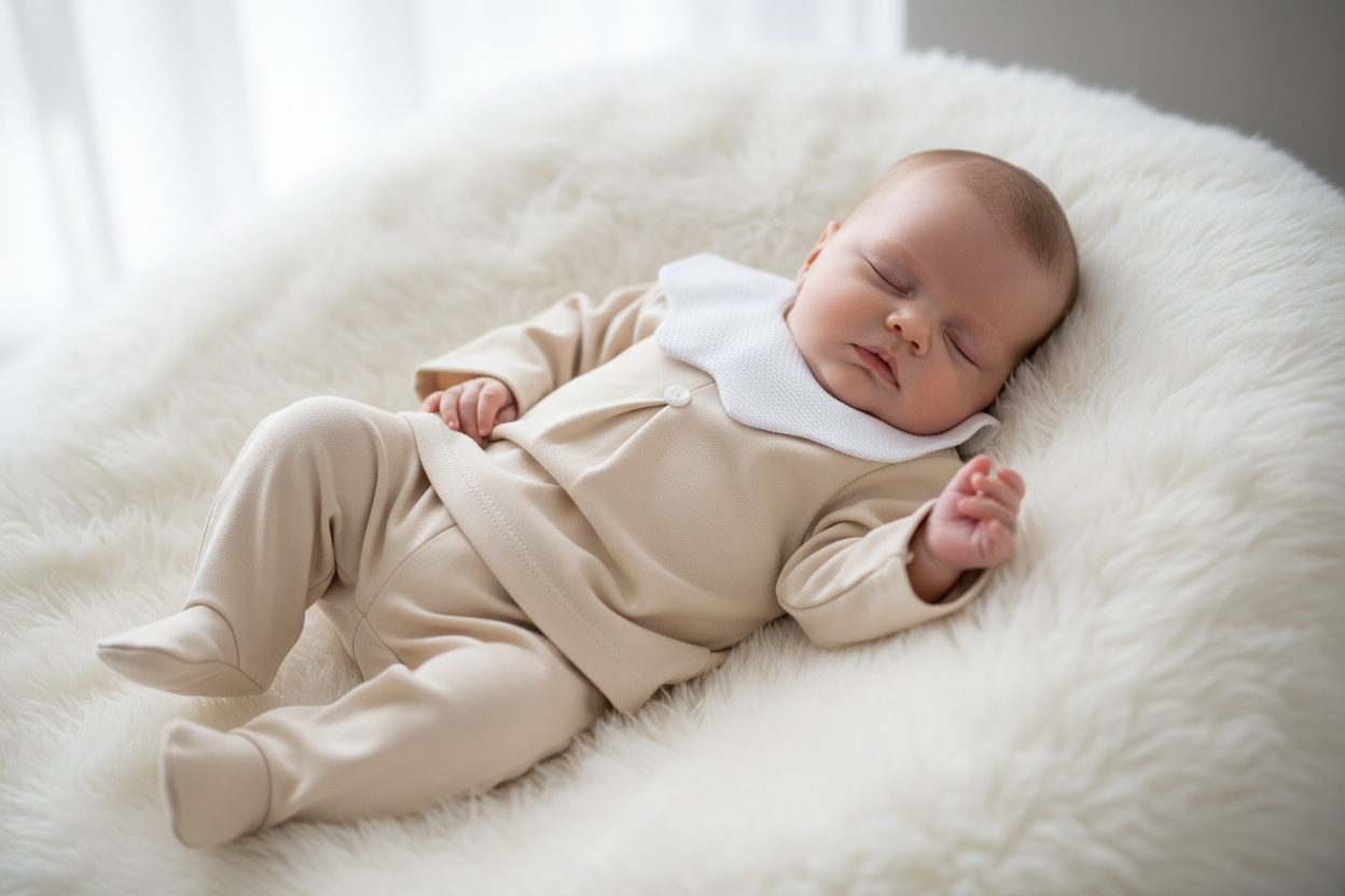 Unisex scalloped collar top & legging set