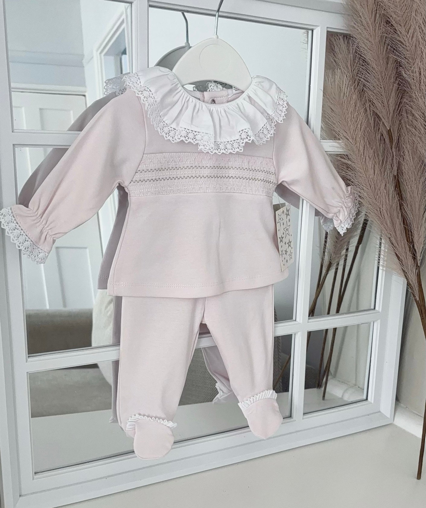 Baby girls smocked cotton set