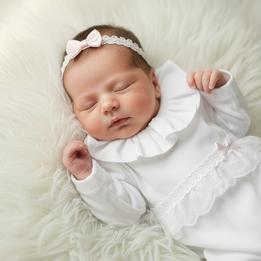 Baby girls lace all in one
