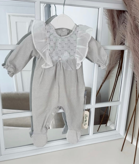 Baby girls Lace & bow all in one