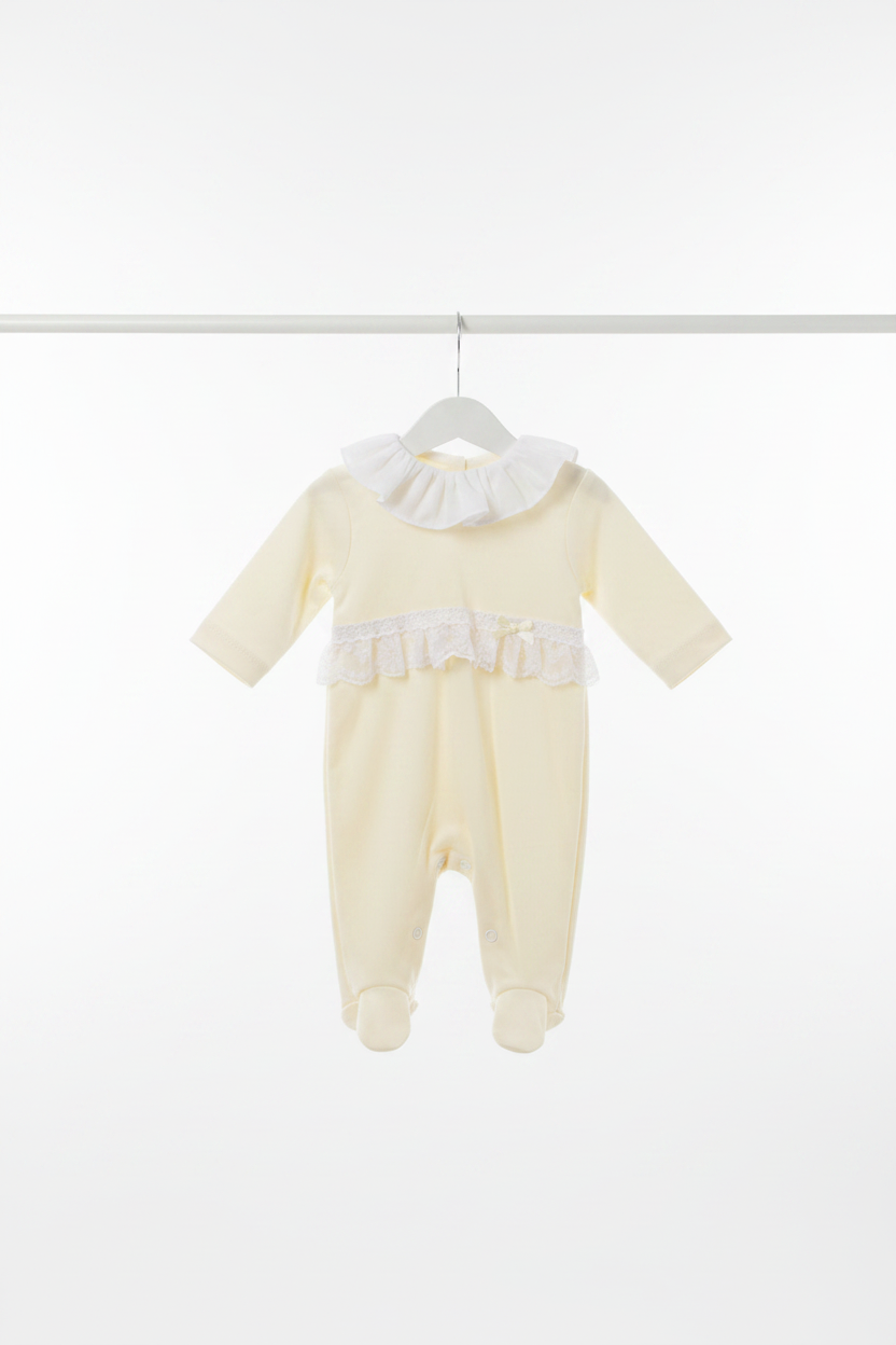 Baby girls lace all in one