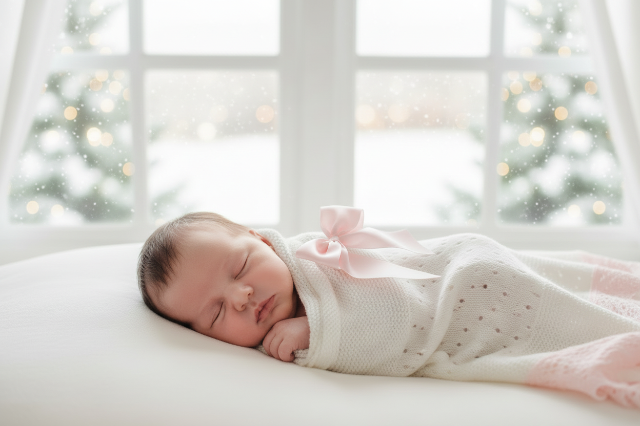Crochet lace and ribbon shawl