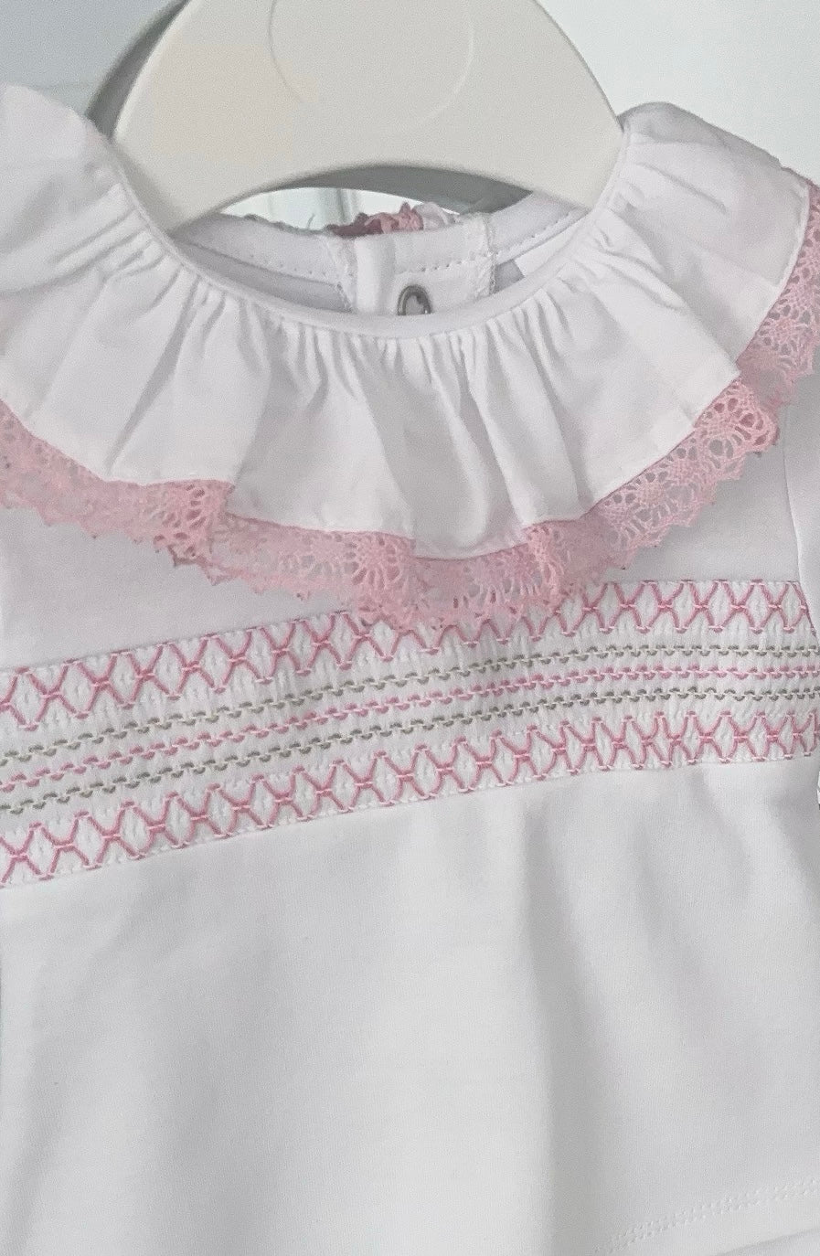 Baby girls smocked cotton set