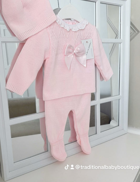 Portuguese knitted set with hat - One size NB-3m