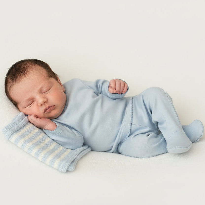 Baby boys stitched edge cotton set