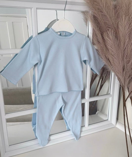 Baby boys stitched edge cotton set