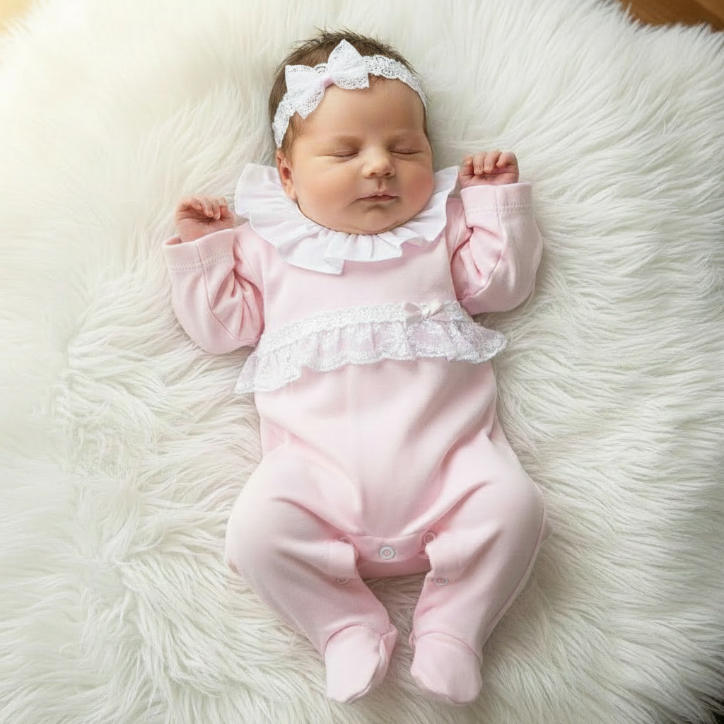 Baby girls lace  all in one