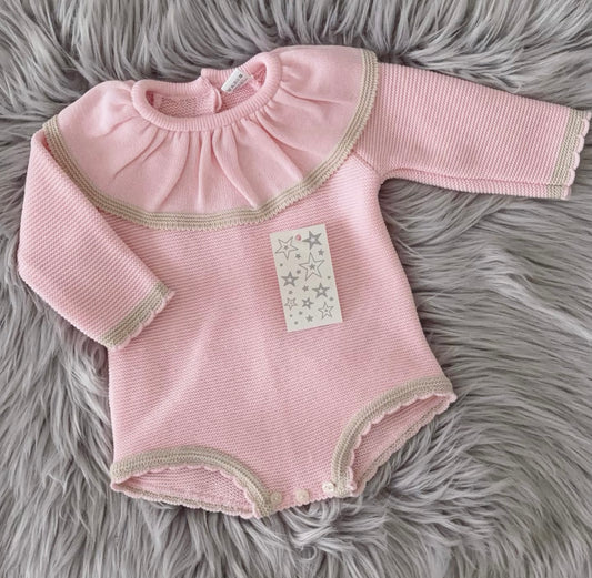 Baby girls knitted romper