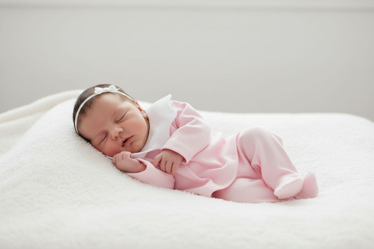Baby girl’s scalloped collar two piece set