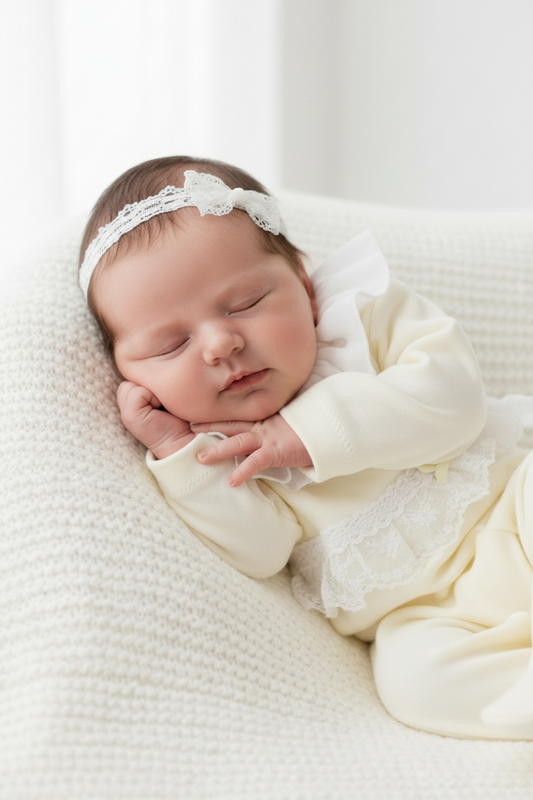 Baby girls lace all in one