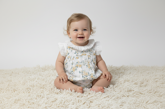 Baby girls floral romper