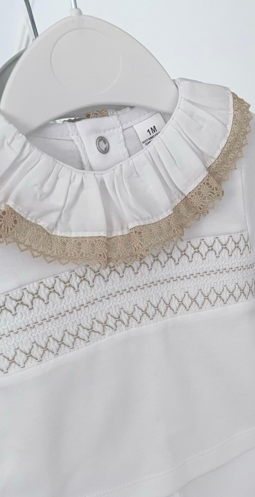 Baby girls smocked cotton set