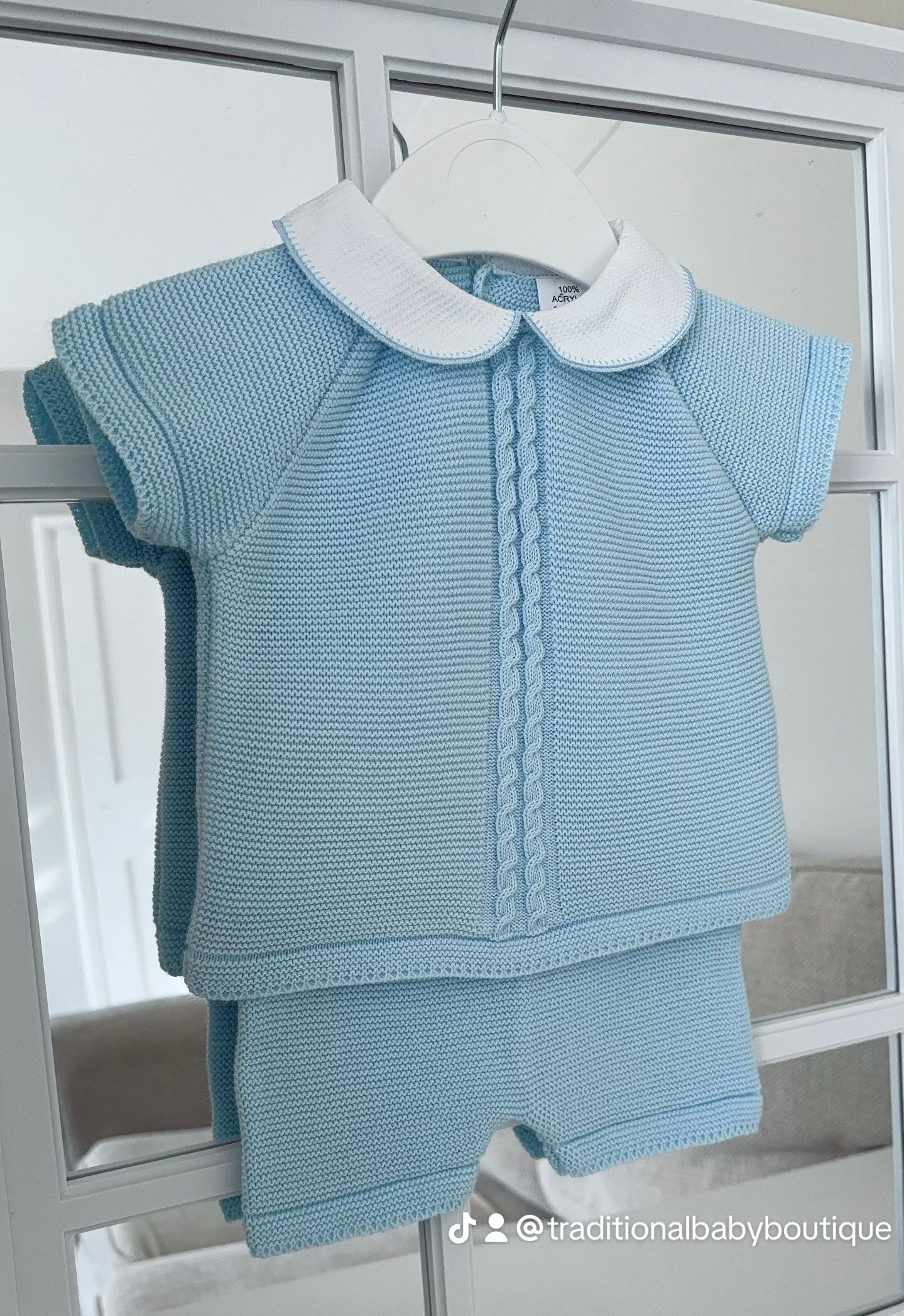 Baby boys knitted top & shorts