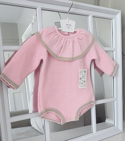 Baby girls knitted romper