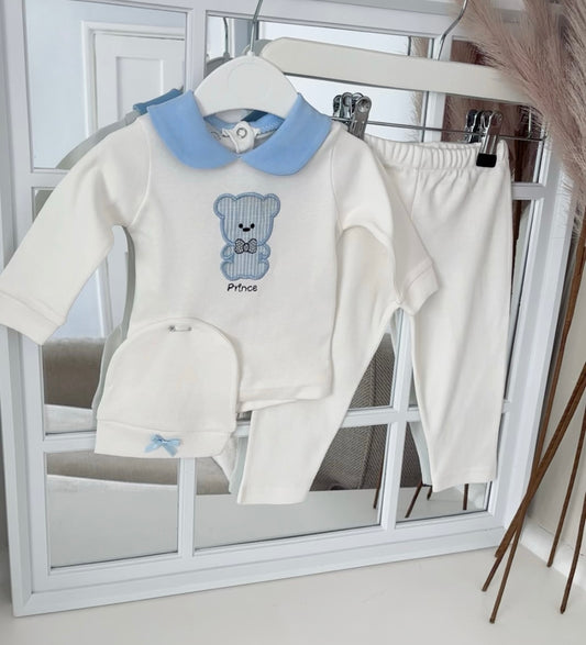 Baby boys Teddy three piece set