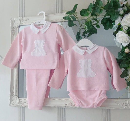 Baby girls “ Teddy” knitted set
