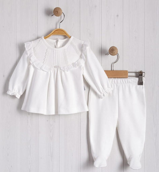 Baby girls Lace and Heart Two Piece