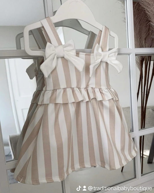 Baby girls striped dress