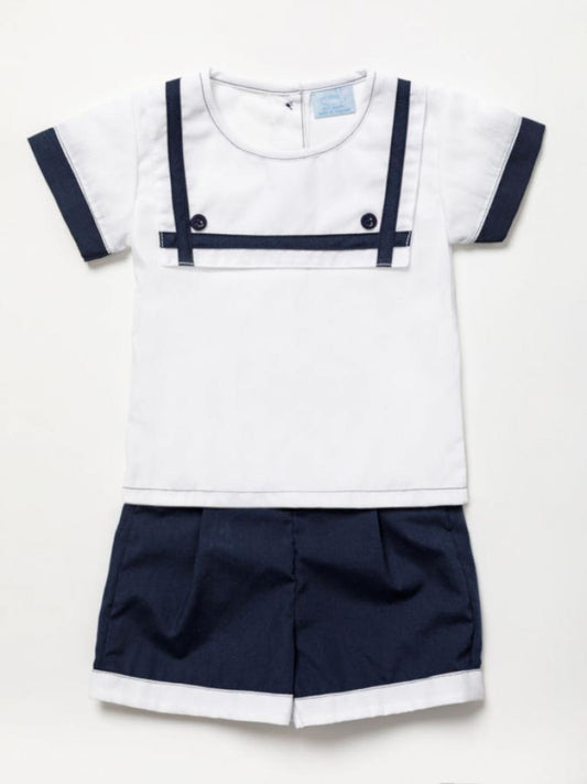 Baby boys Sailor collar set