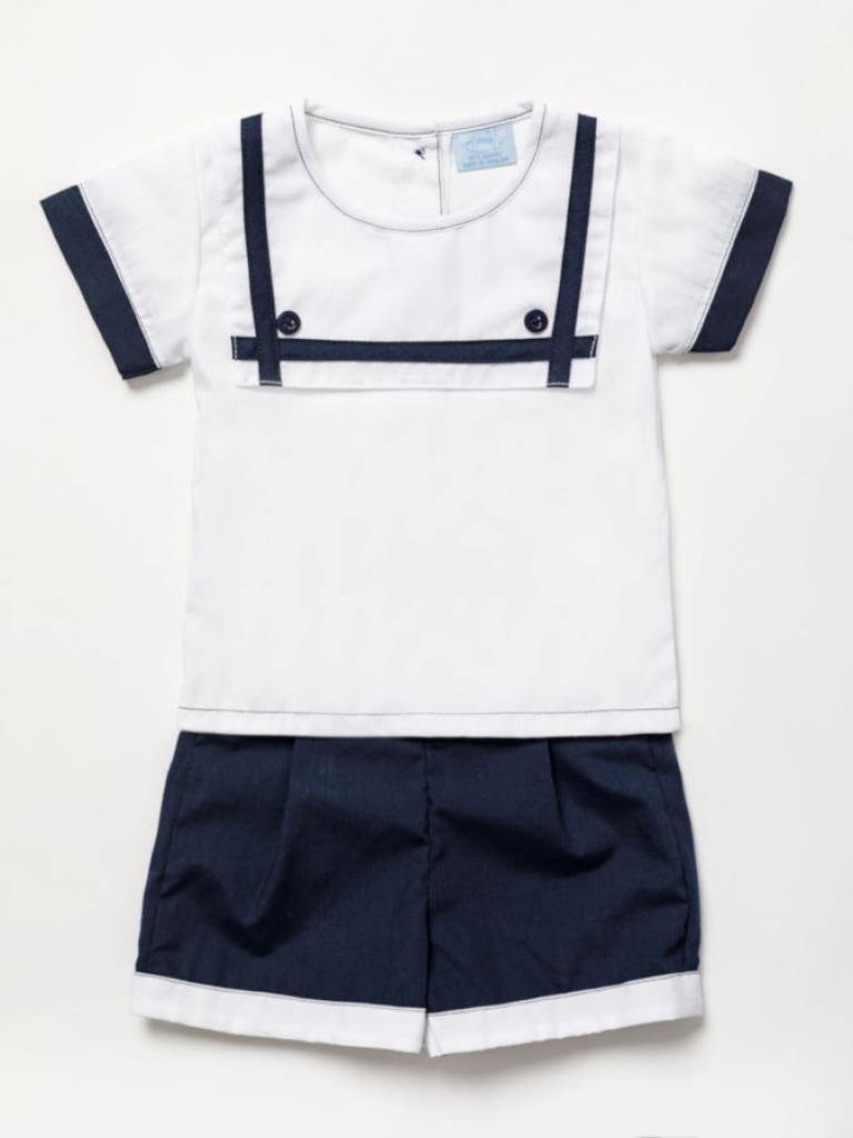 Baby boys Sailor collar set