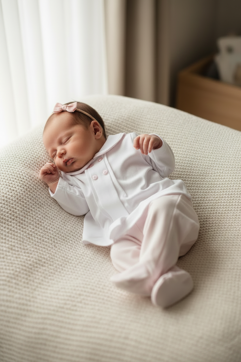 Baby girls “Button” two piece set