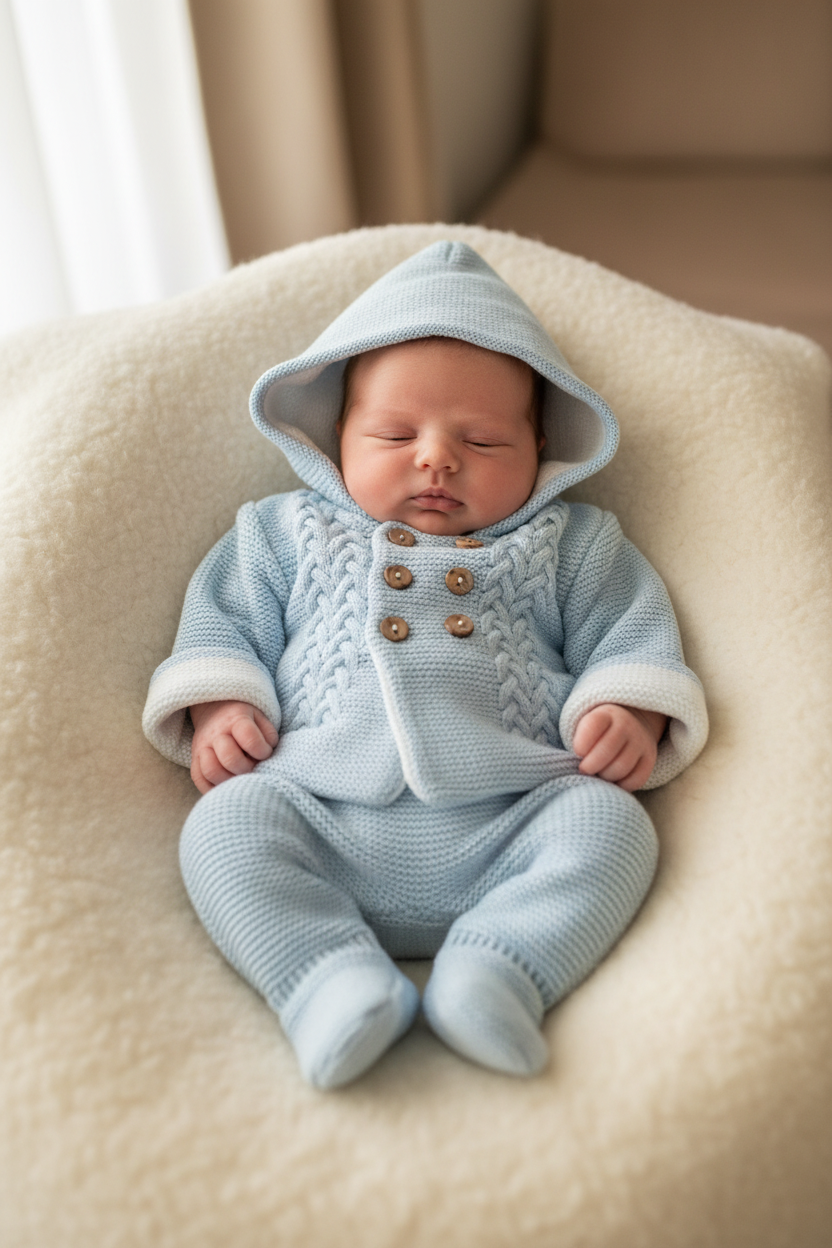Luxury pram set with hood