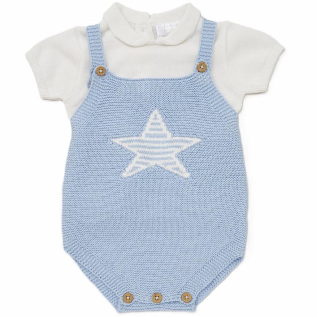 Baby boys “Star” Dungaree Set