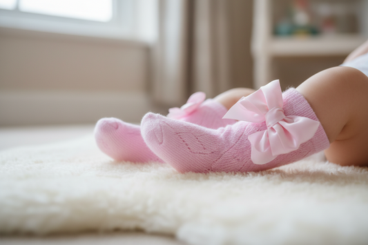 Pelerine Knee length sock with bow
