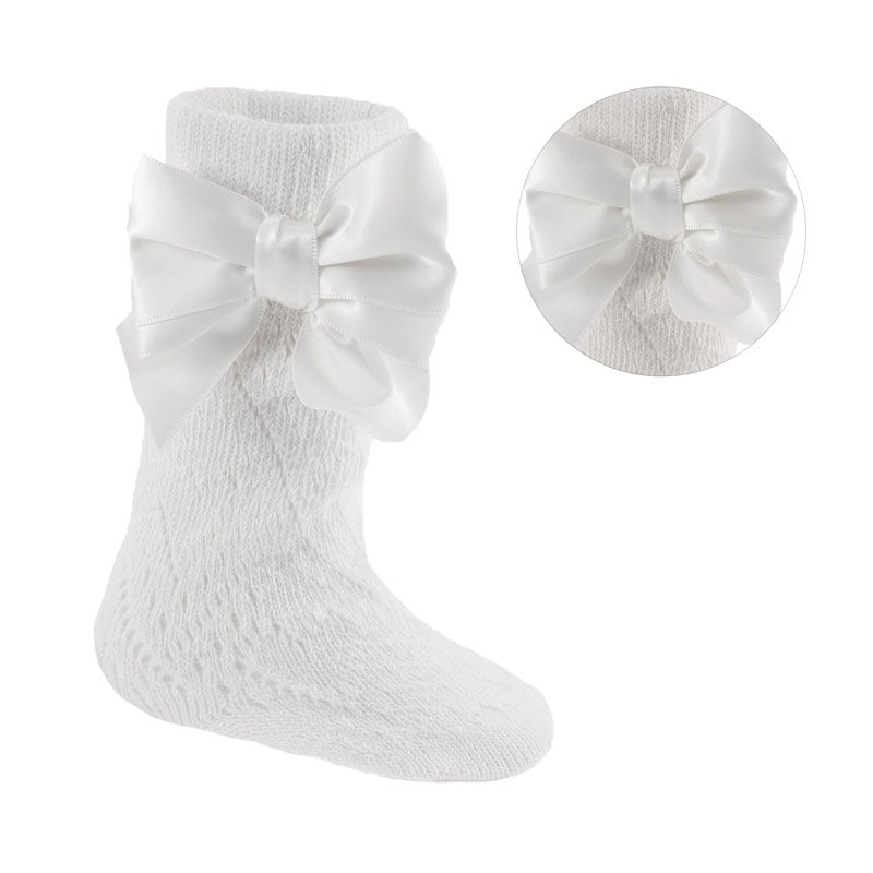 Pelerine Knee length sock with bow