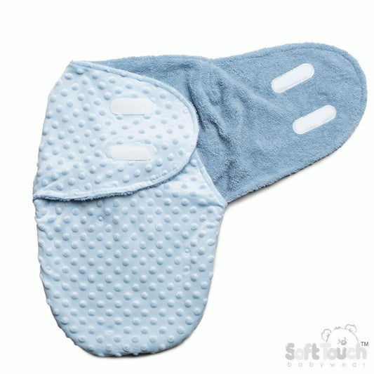 Soft mink lined swaddle