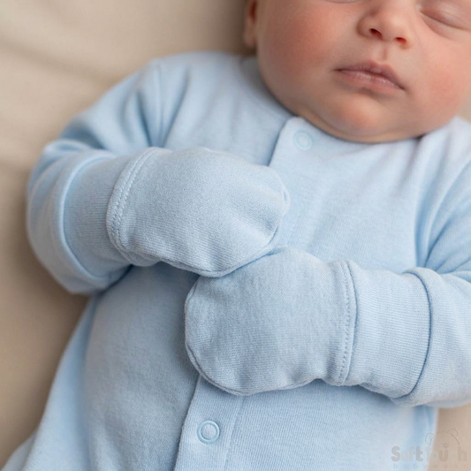 Baby boys cotton scratch mittens