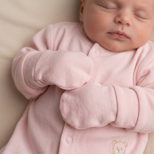Baby girls cotton scratch mittens